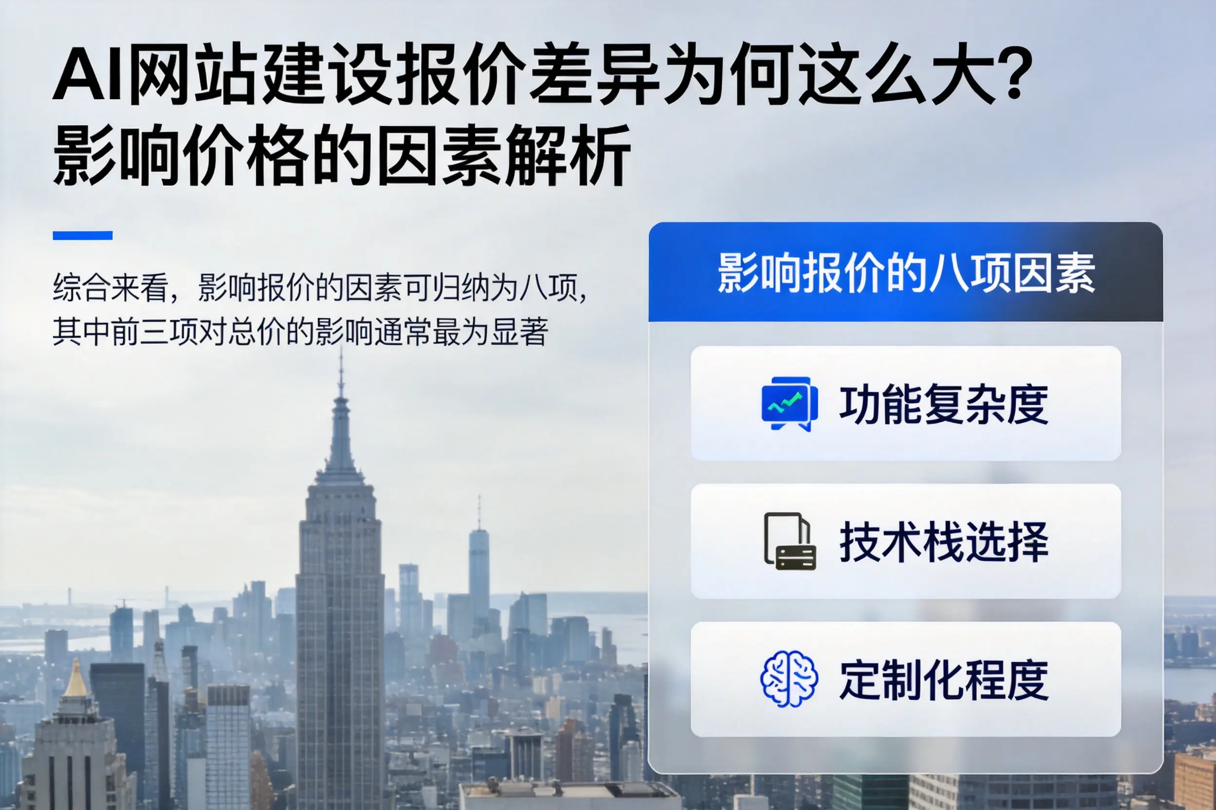 甘孜AI网站建设报价差异为何这么大?影响价格的因素解析